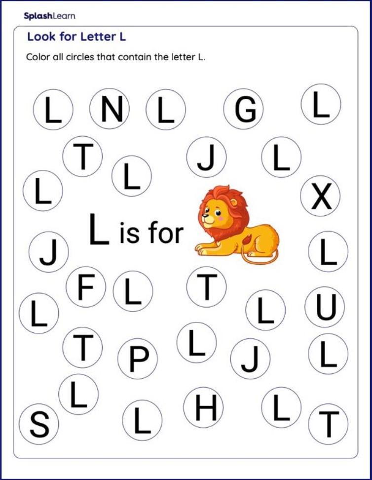 Letter L Worksheets For Kindergarten Free Kindergarten Worksheets