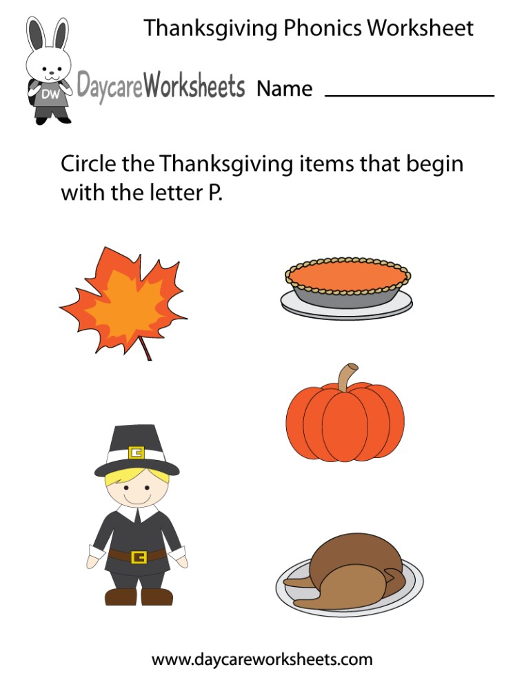 Free Thanksgiving Worksheets For Kindergarten Kindergarten Worksheets