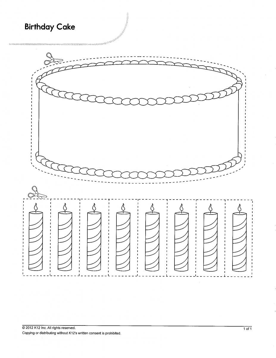 Birthday Cake Worksheets Preschool Birthday Preschool Worksheets Preschool - Birthday Worksheets For Kindergarten