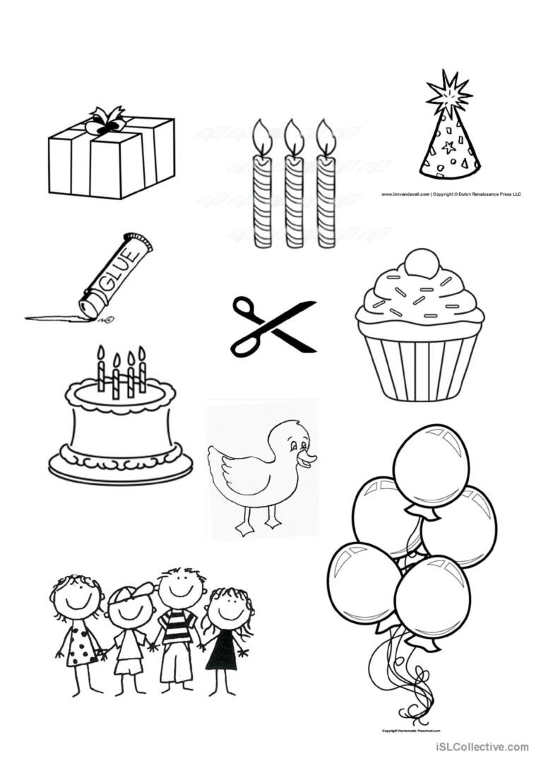 Birthday Worksheets For Kindergarten