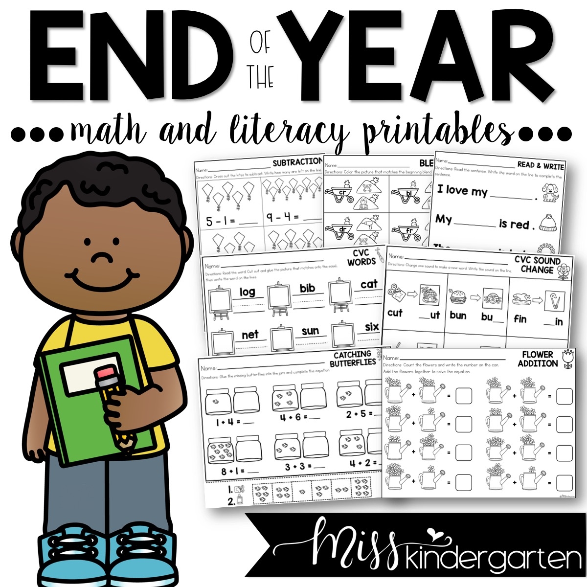 End Of The Year Print And Go Printables Miss Kindergarten