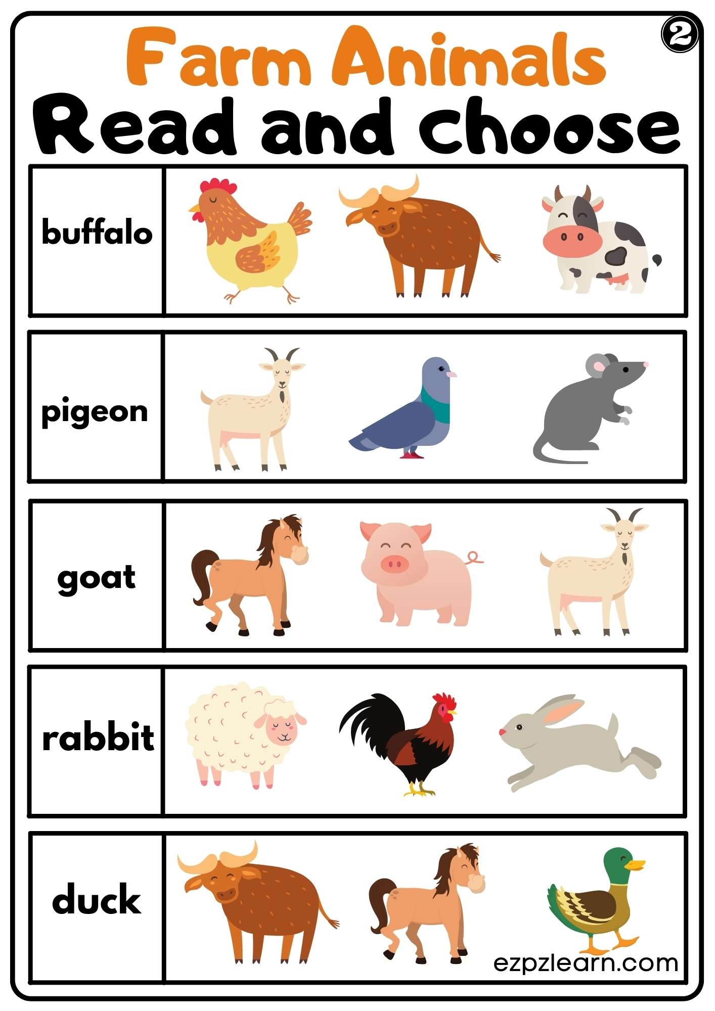 Animals Worksheet For Kindergarten Pdf