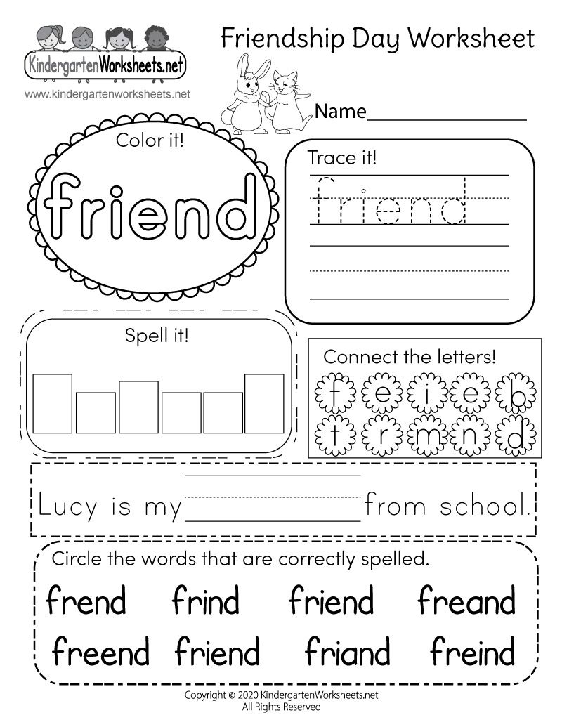 Kindergarten Friendship Day Worksheet Kindergarten Worksheets Preschool Worksheets Kindergarten Worksheets Printable - I Can Be Kind Worksheet Kindergarten