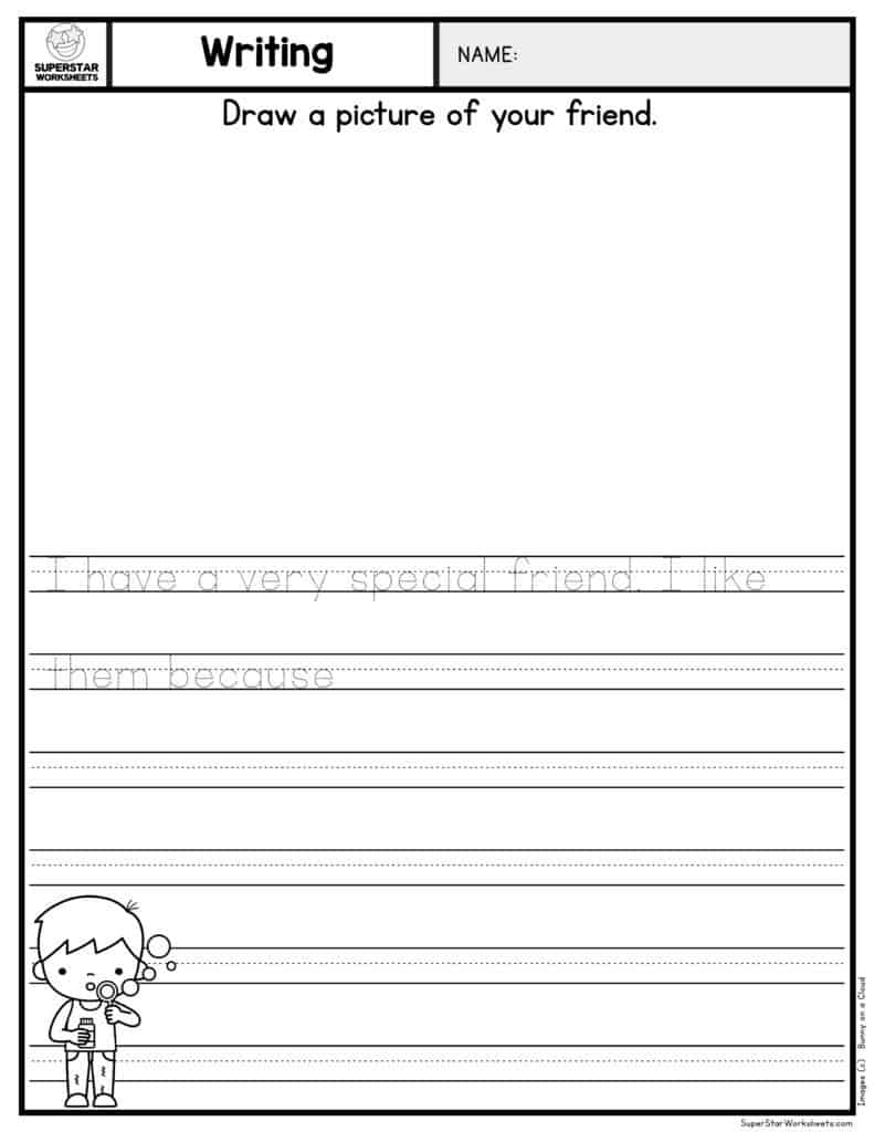 Creative Writing For Kindergarten Worksheets Kindergarten Worksheets