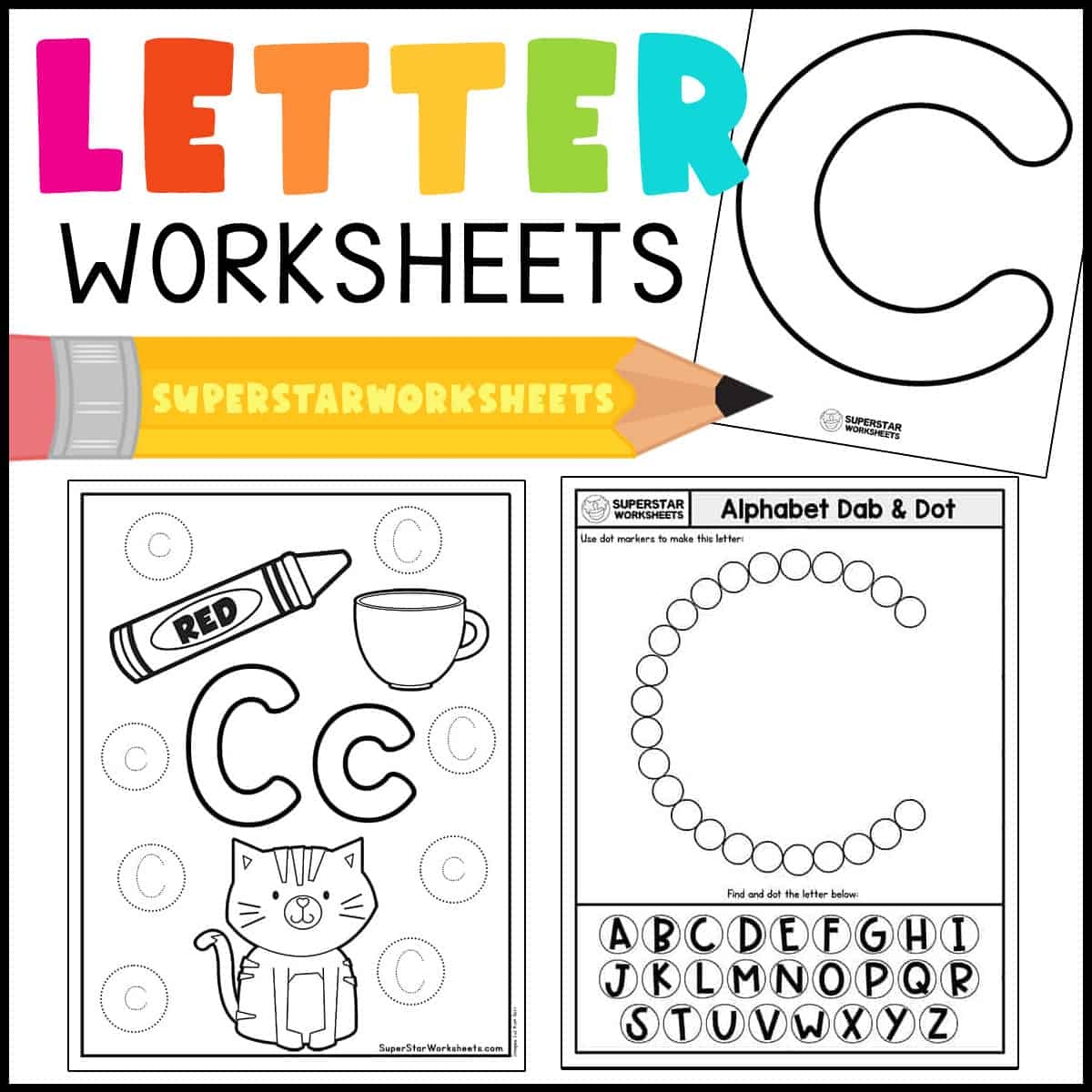 C Worksheets For Kindergarten