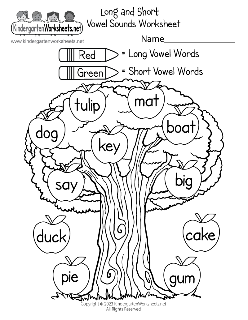 English Worksheets For Playgroup