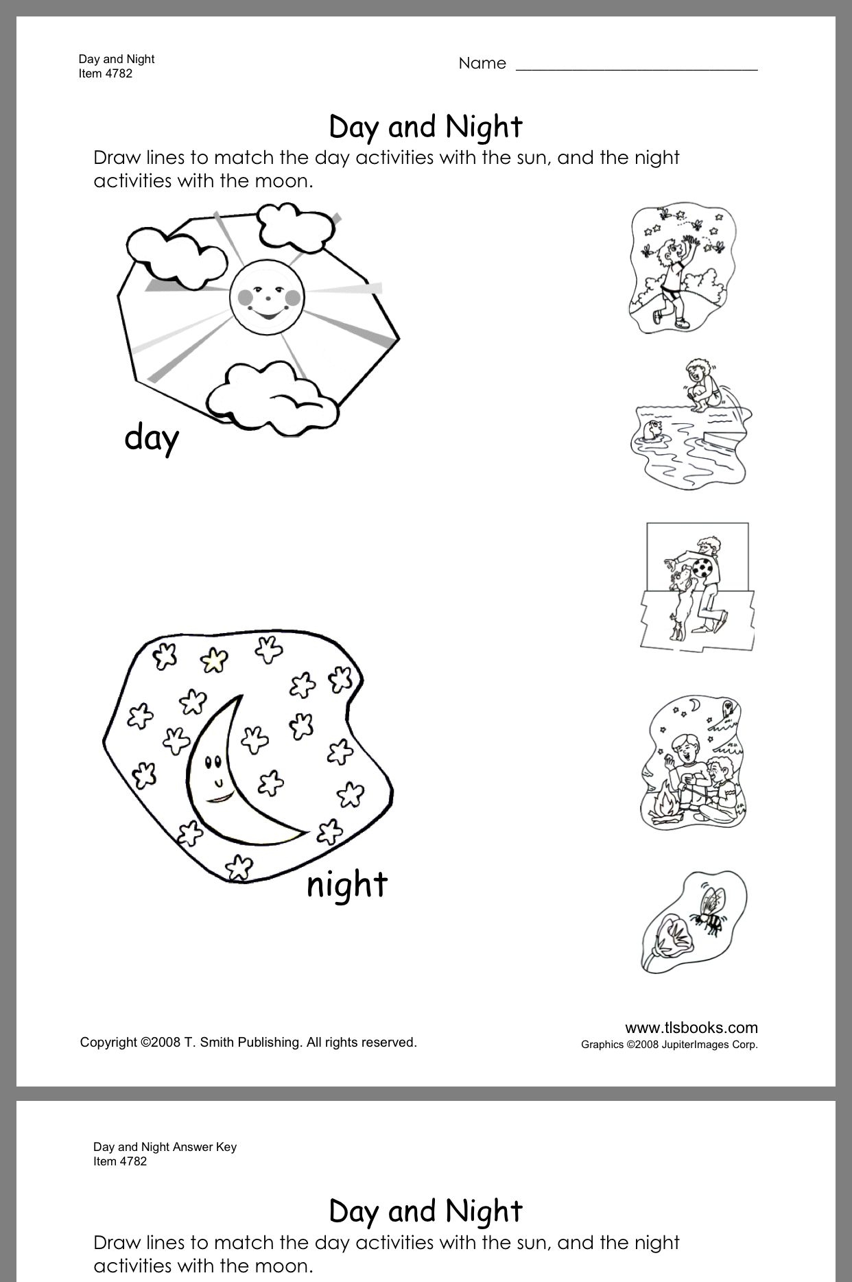Day And Night Kindergarten Worksheet Kindergarten Worksheets