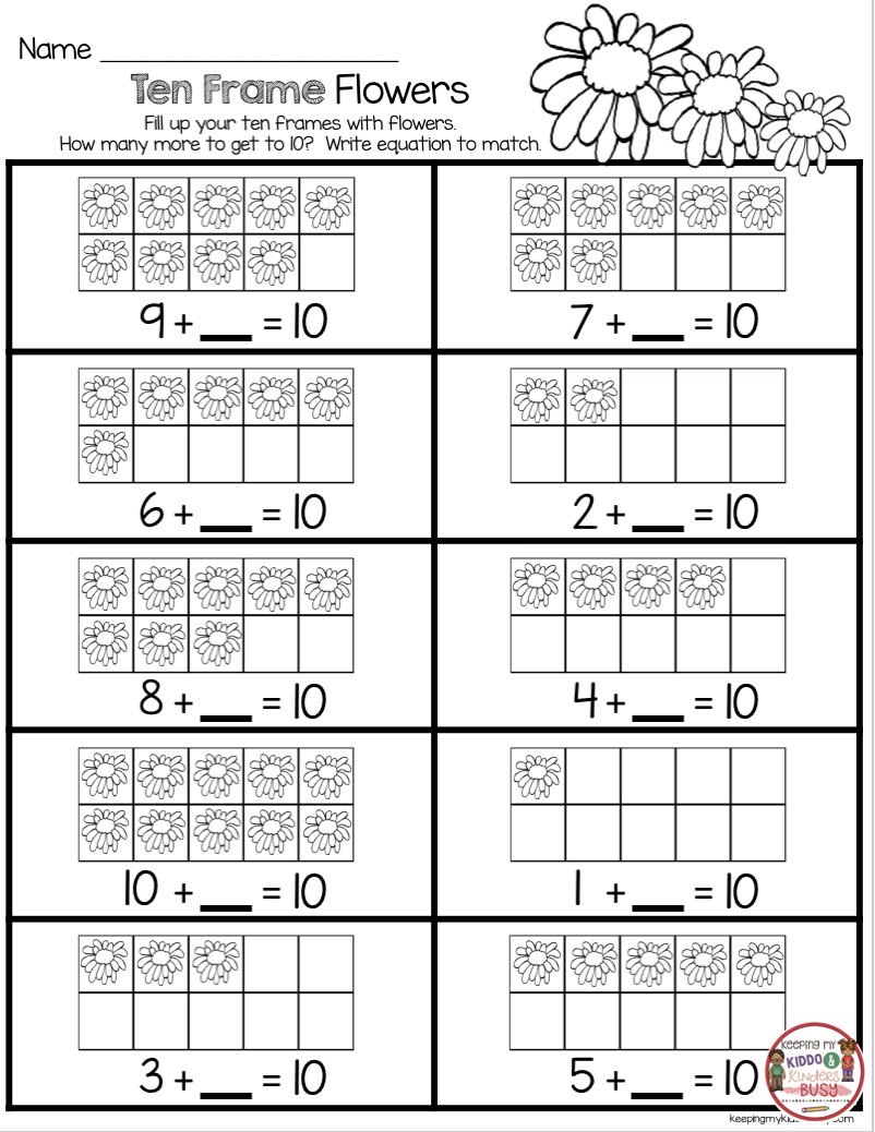 Pin On Kindergarten Centers - End Of Kindergarten Math Worksheets