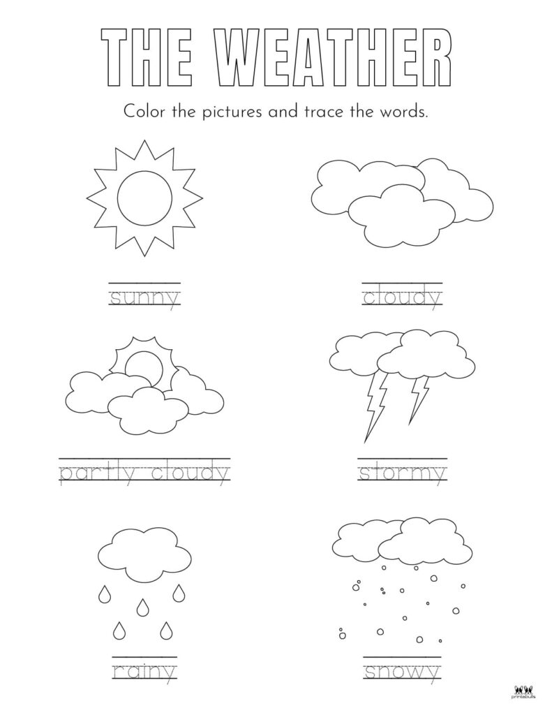 How Is The Weather Worksheet For Kindergarten