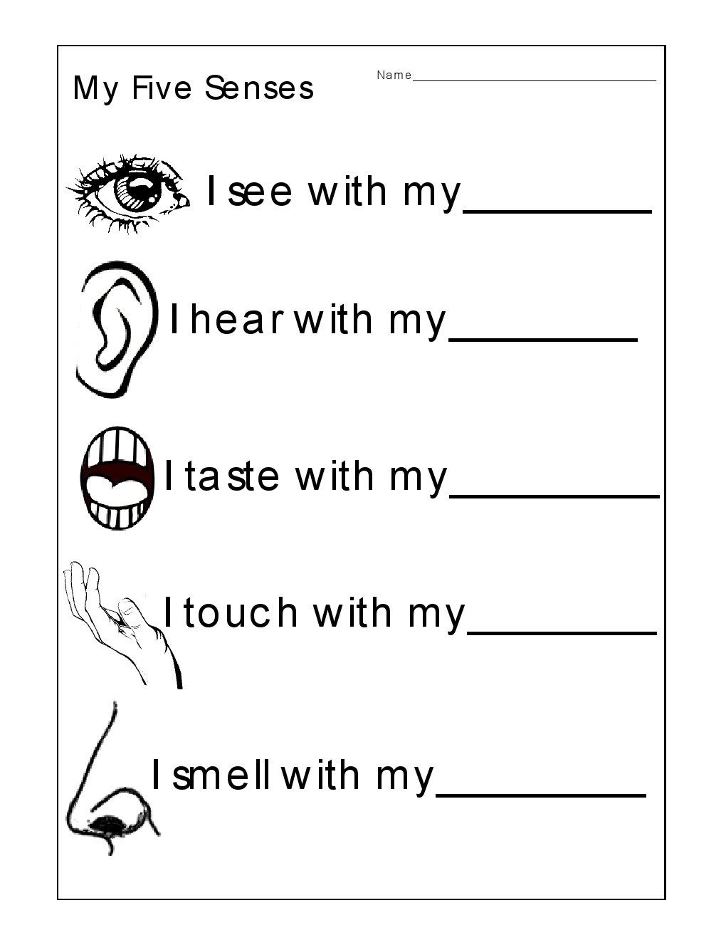 English Senior Kg Worksheet