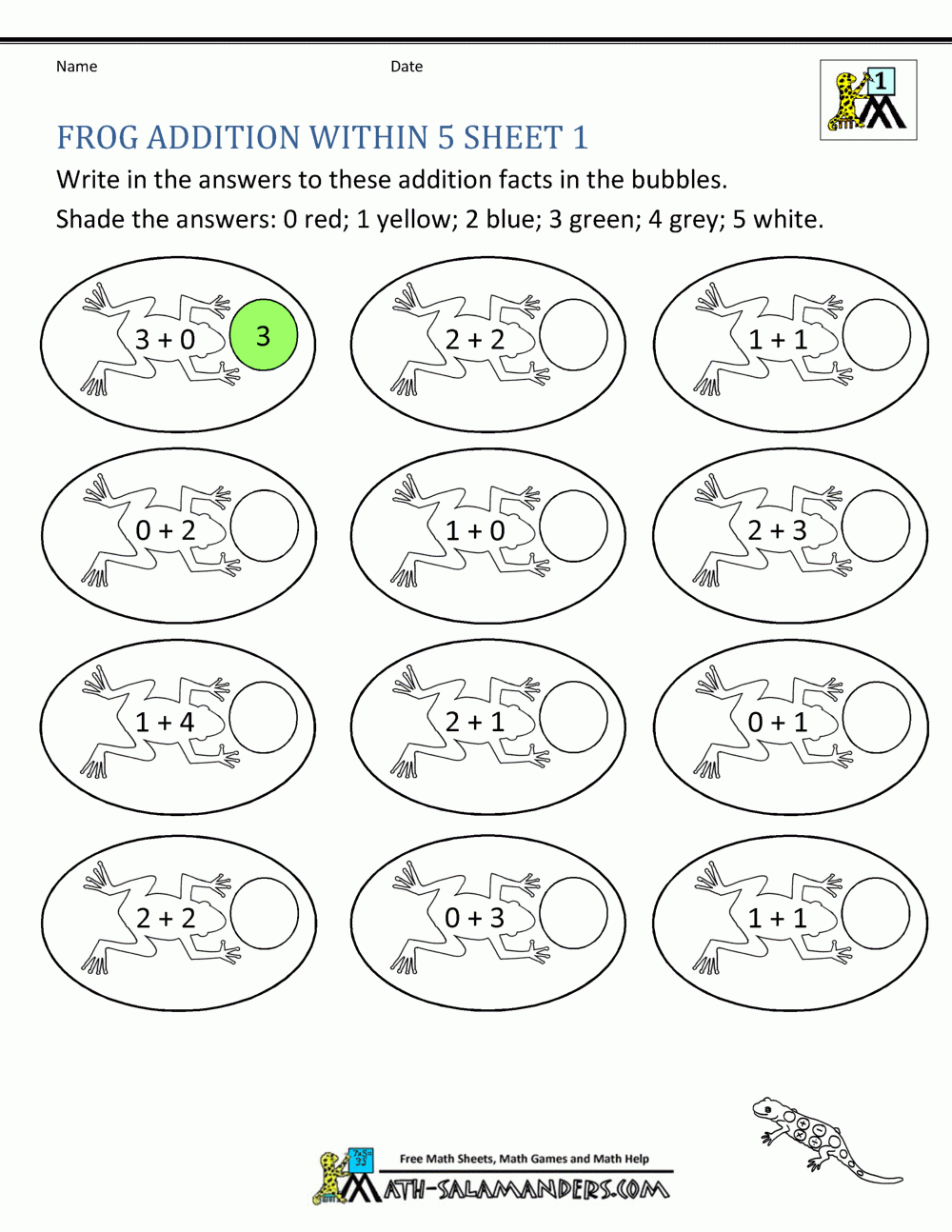 Mixed Addition And Subtraction Worksheets Kindergarten