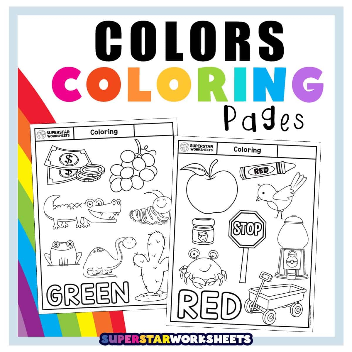 Colors Worksheets For Kindergarten