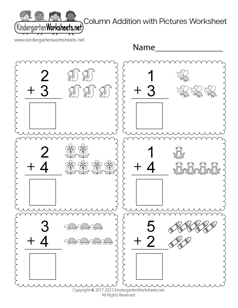 Addition And Subtraction Kindergarten Worksheets Pdf