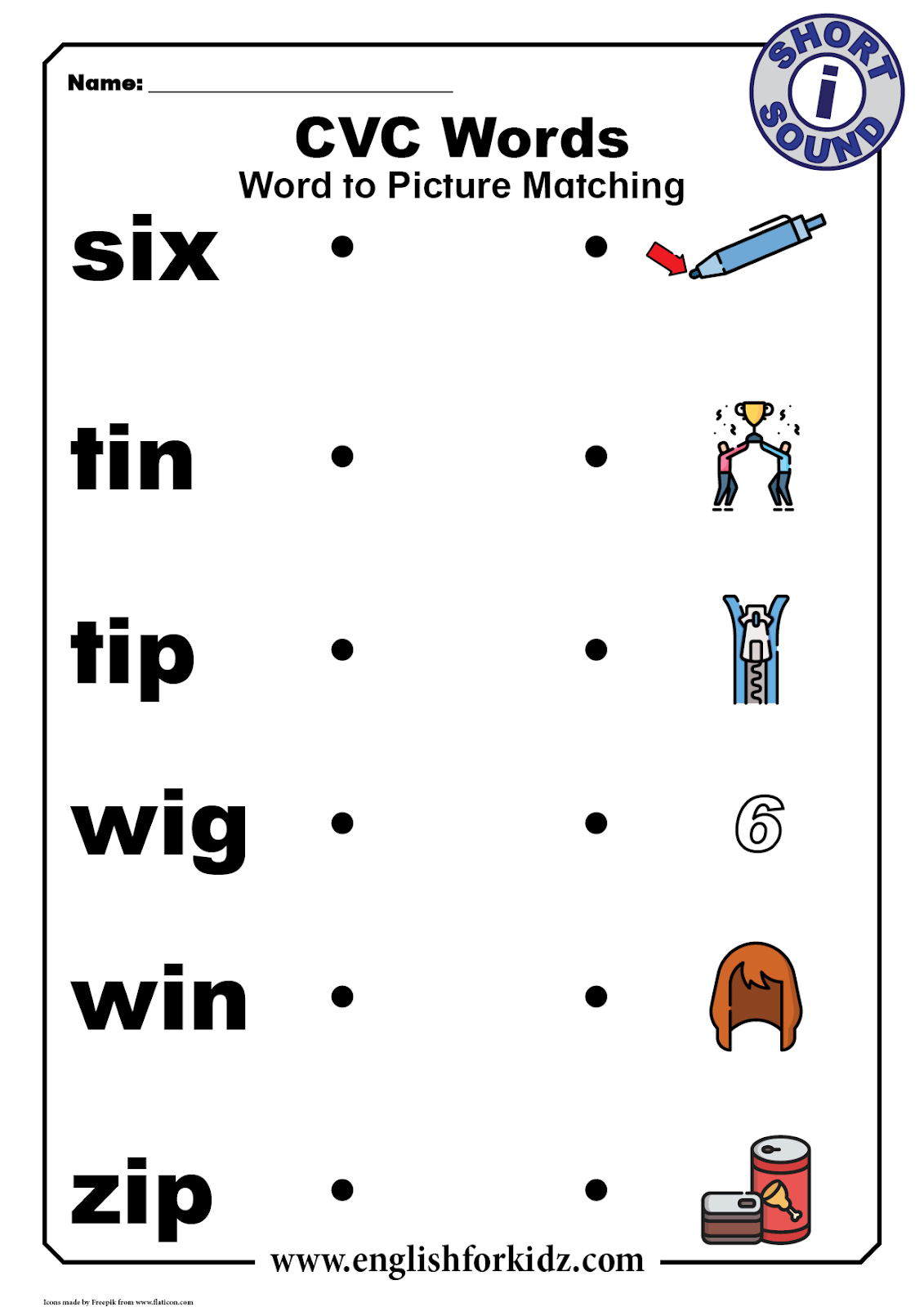 Short I Worksheets For Kindergarten - Kindergarten Worksheets
