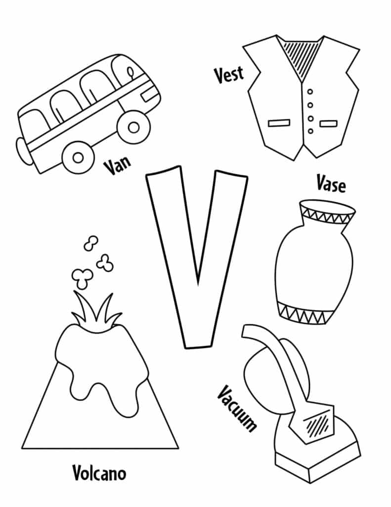 FREE Letter V Worksheets For Preschool The Hollydog Blog - Kindergarten Letter V Worksheets