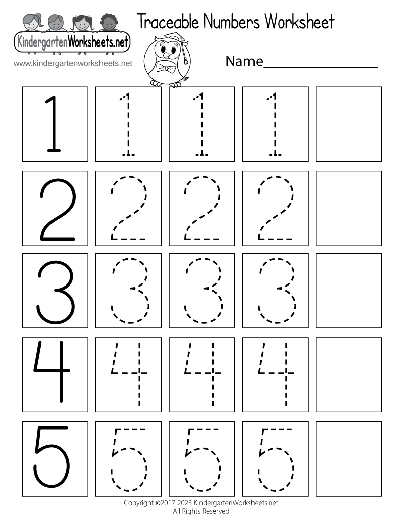 Printouts For Kindergarten Worksheets