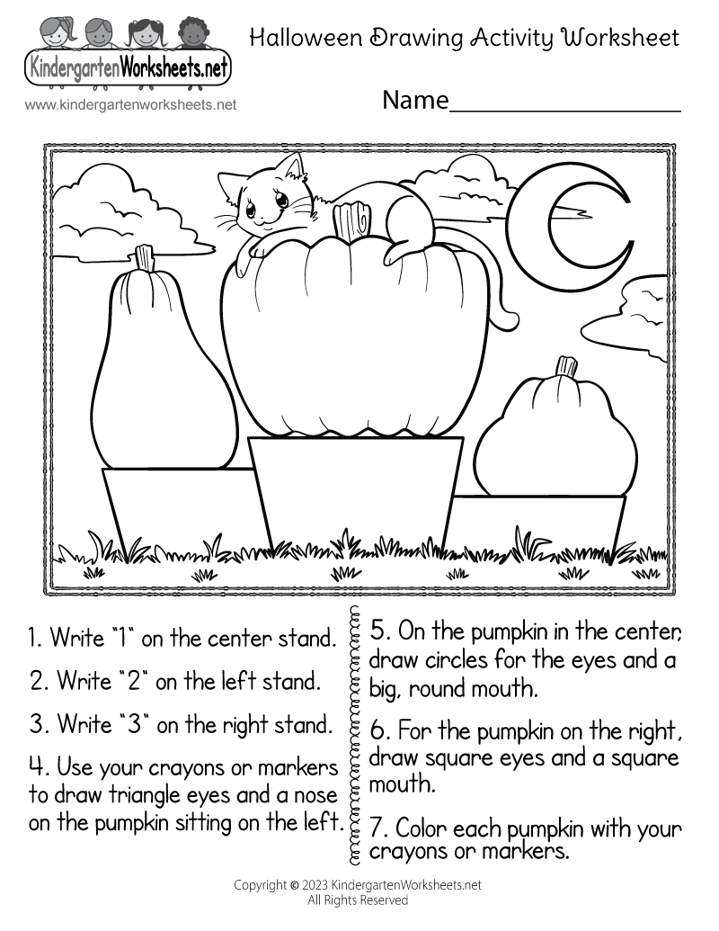 Drawing Worksheets For Kindergarten Kindergarten Worksheets