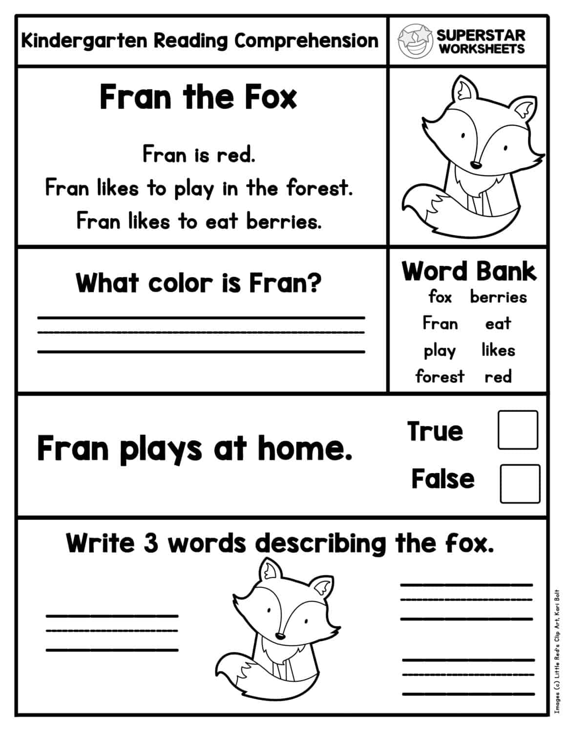 Reading Comprehension Worksheets Kindergarten Kindergarten Worksheets