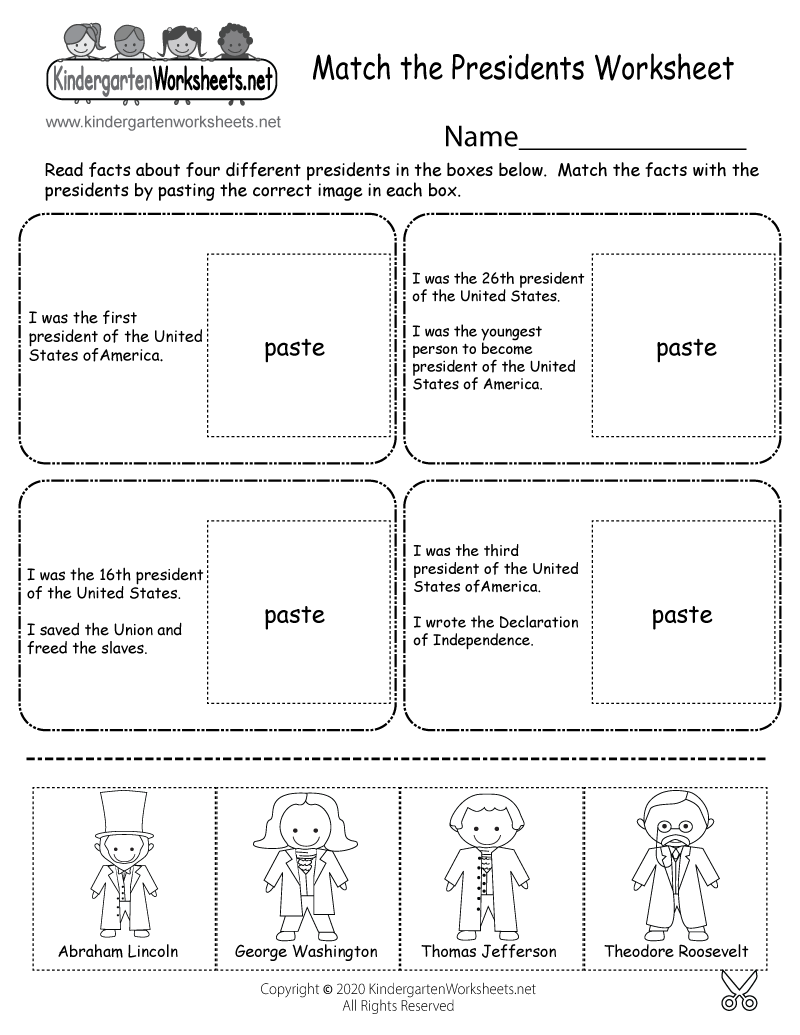 Abraham Lincoln Worksheets For Kindergarten