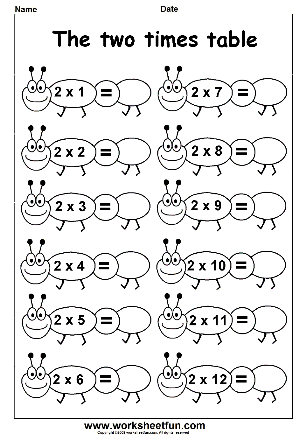 Beginner Multiplication Worksheets For Kindergarten