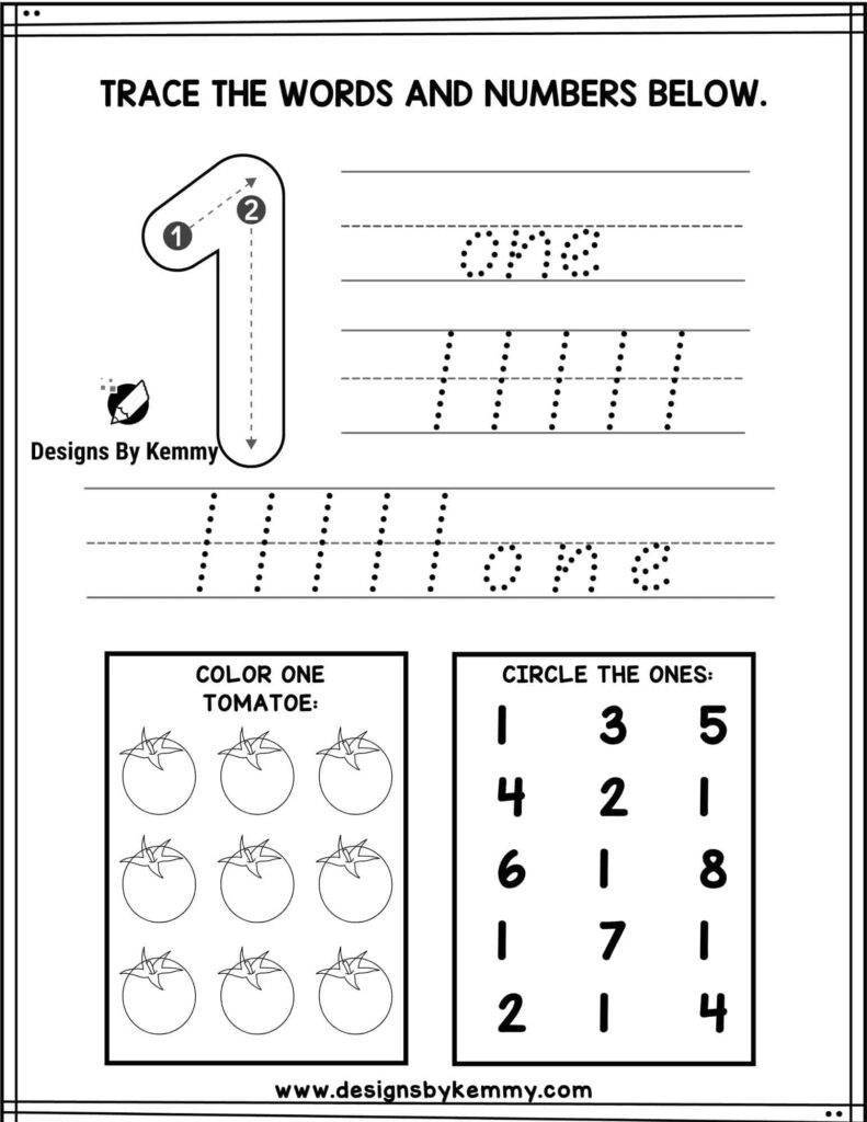 Free Tracing Worksheets For Kindergarten Kindergarten Worksheets