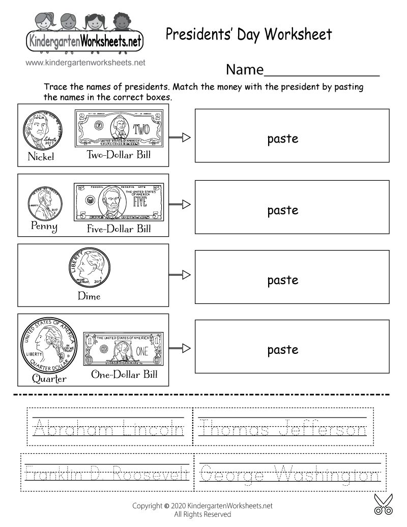 George Washington Kindergarten Worksheets - Kindergarten Worksheets