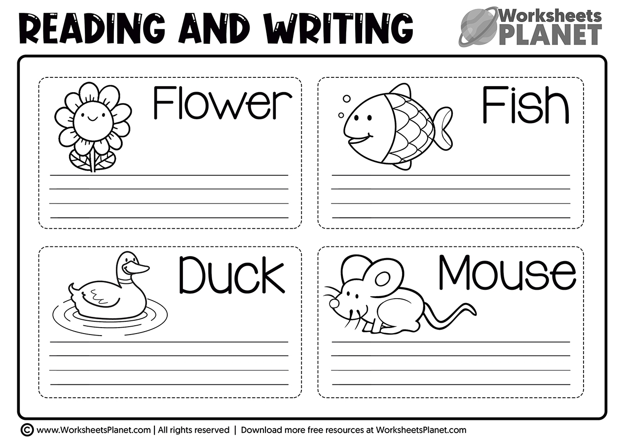 PRINTABLE WRITING WORKSHEETS FOR KINDERGARTEN PDF visual data 7