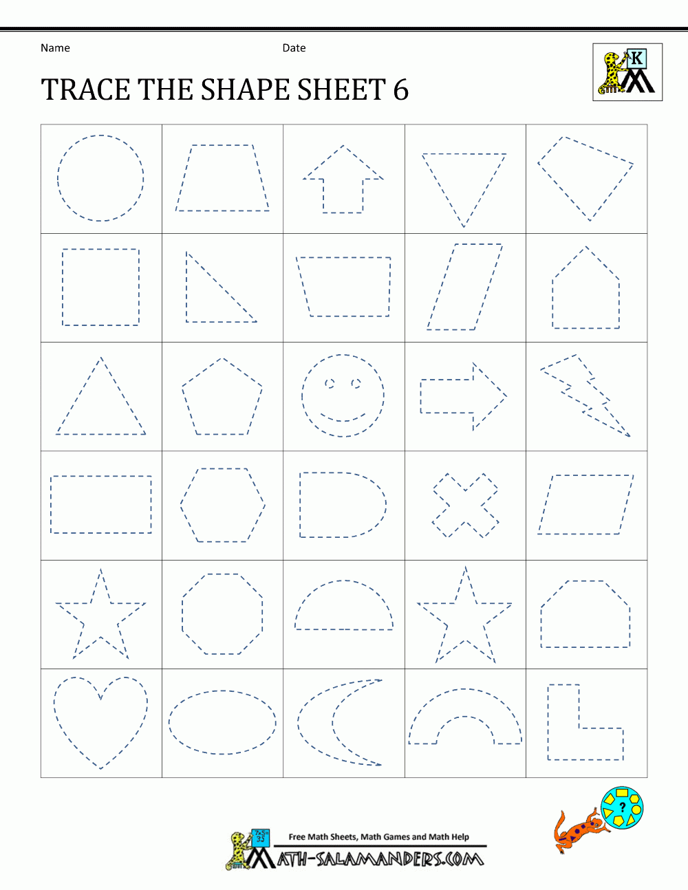 Tracing Worksheets For Kindergarten Kindergarten Worksheets