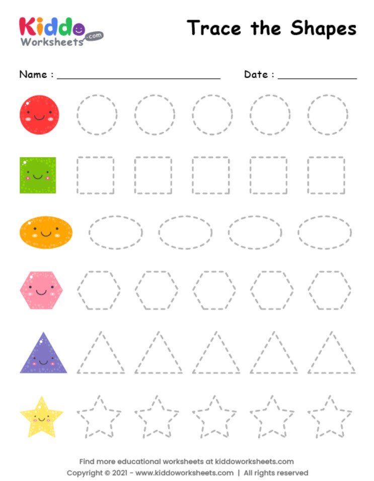 homework sheets for kindergarten