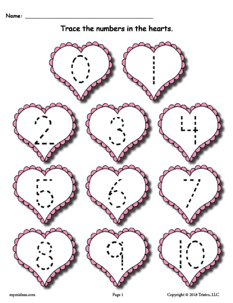 Valentine s Day Worksheets Preschool Free Printable Kindergarten Worksheets