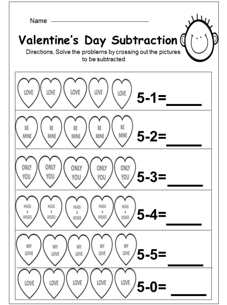 Free Printable Valentine s Day Worksheets For Kindergarten