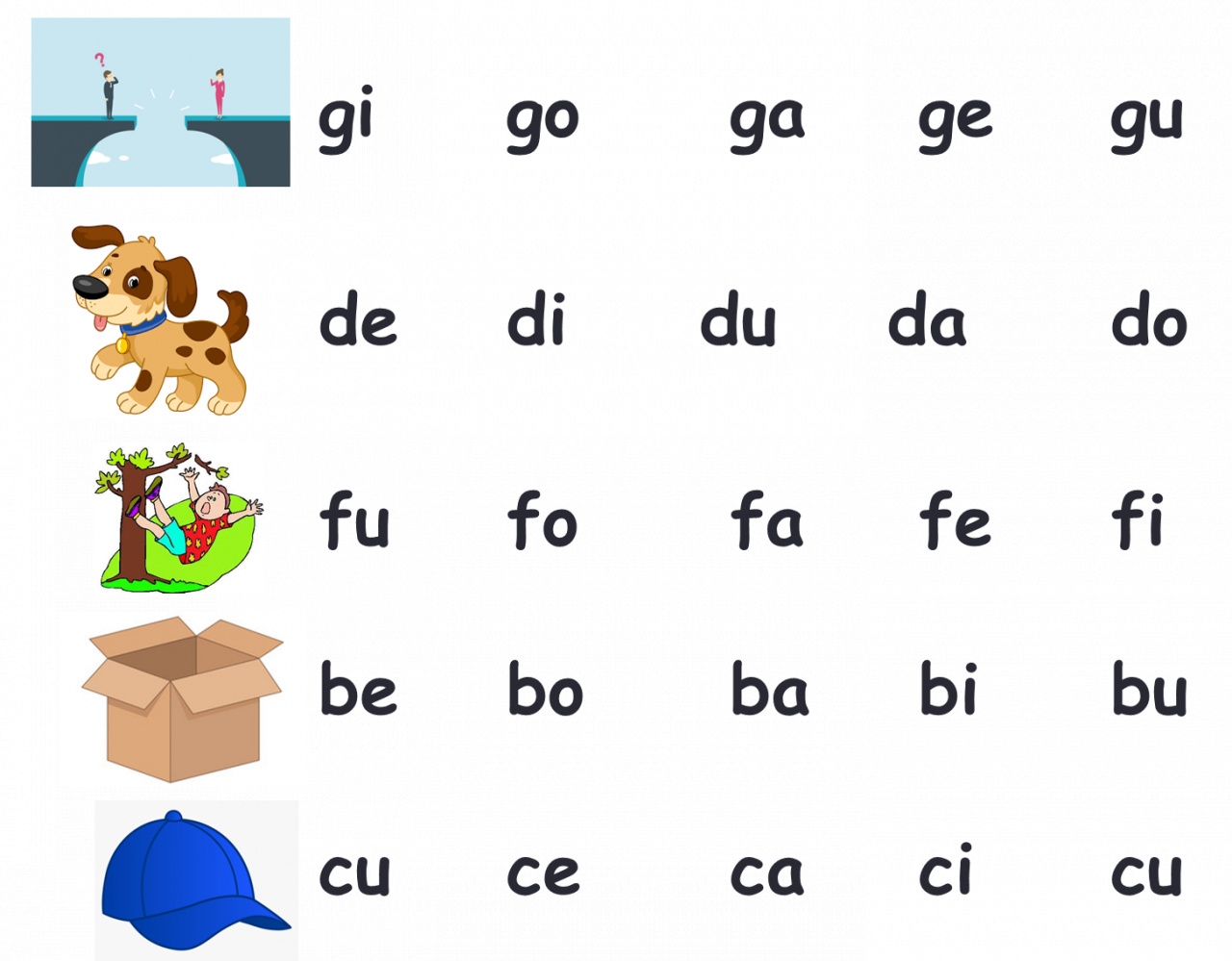 Consonant Vowel Blends Worksheets For Kindergarten - Kindergarten ...