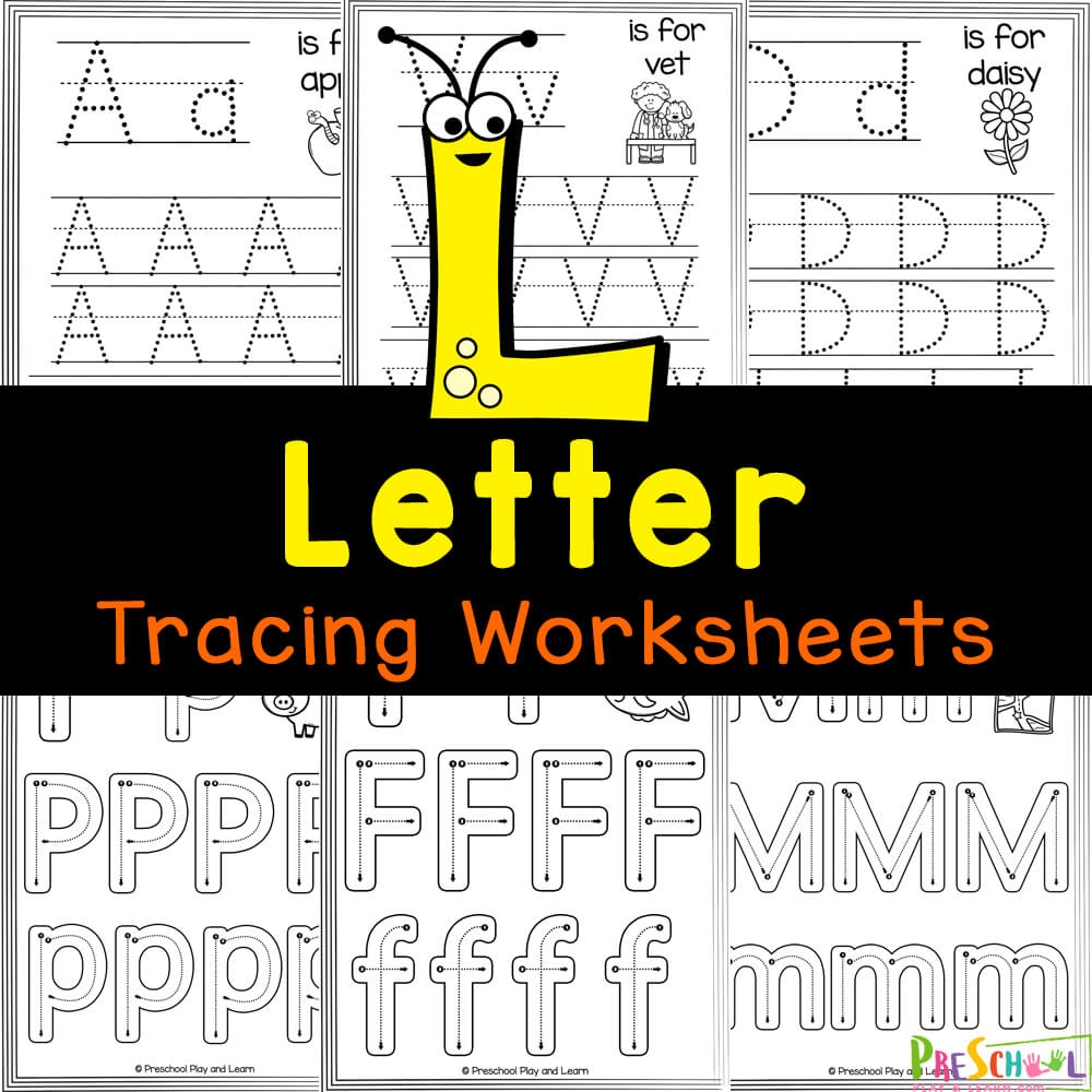 Free Printable Preschool Worksheets Tracing Letters Pdf - Kindergarten ...