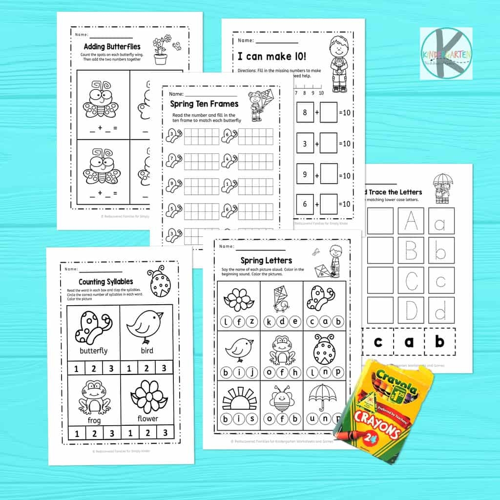 Free Spring Worksheets For Kindergarten - Free Printable Spring Worksheets For Kindergarten 