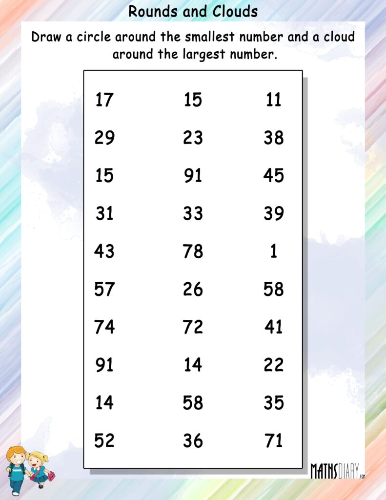 Biggest And Smallest Number Worksheets For Kindergarten Kindergarten Biggest And Smallest Number Worksheets For Kindergarten Kindergarten