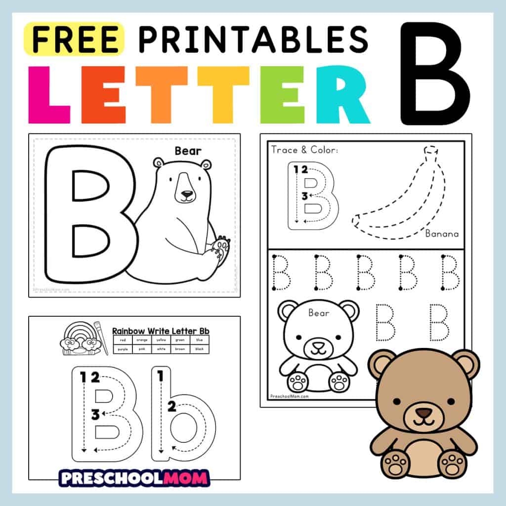 B Worksheets For Kindergarten - Kindergarten Worksheets