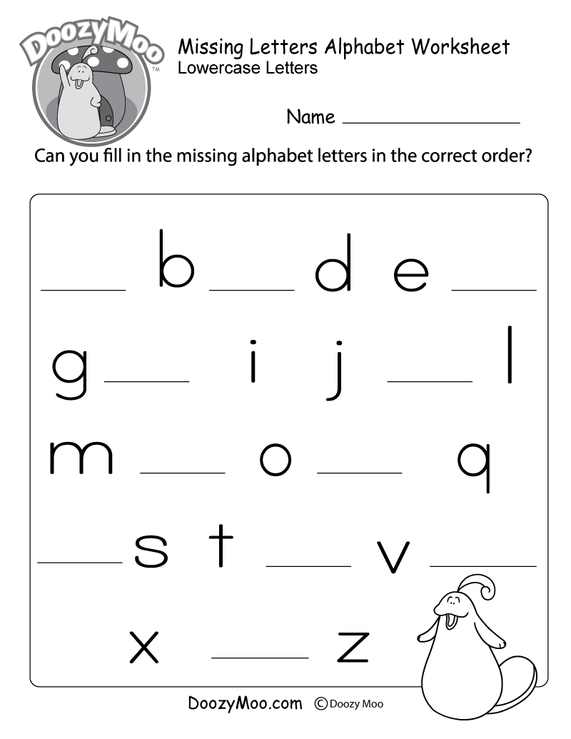 Alphabet Worksheet For Sr Kg - Kindergarten Worksheets