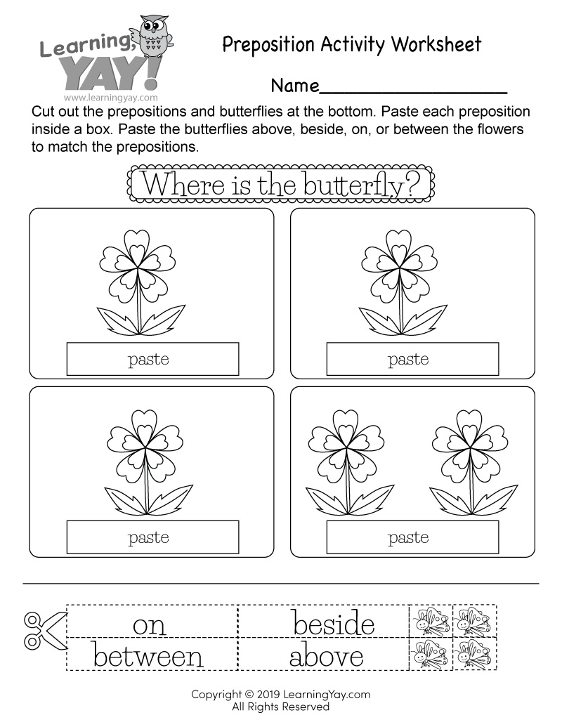 Beside And Between Worksheets For Kindergarten - Kindergarten Worksheets