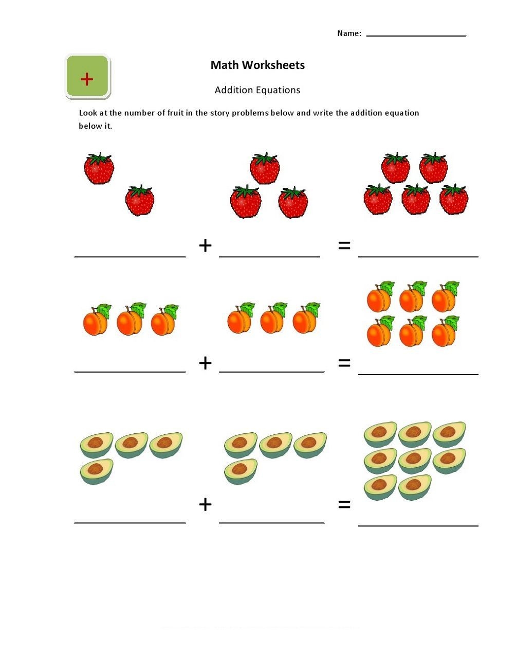 Addition Worksheet For Ukg Class - Kindergarten Worksheets