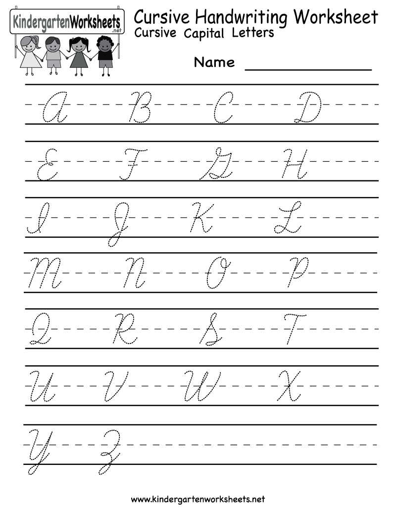 Cursive Writing Worksheets For Lkg - Kindergarten Worksheets