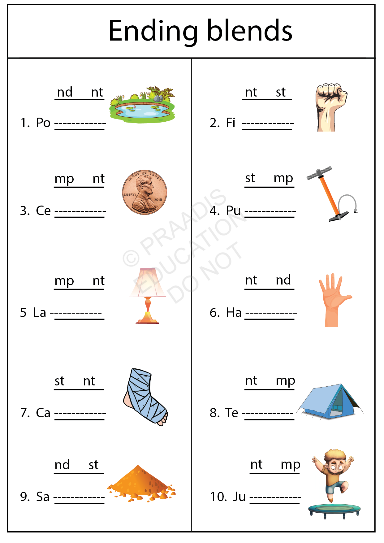 Class Kg 2 English Worksheet - Kindergarten Worksheets