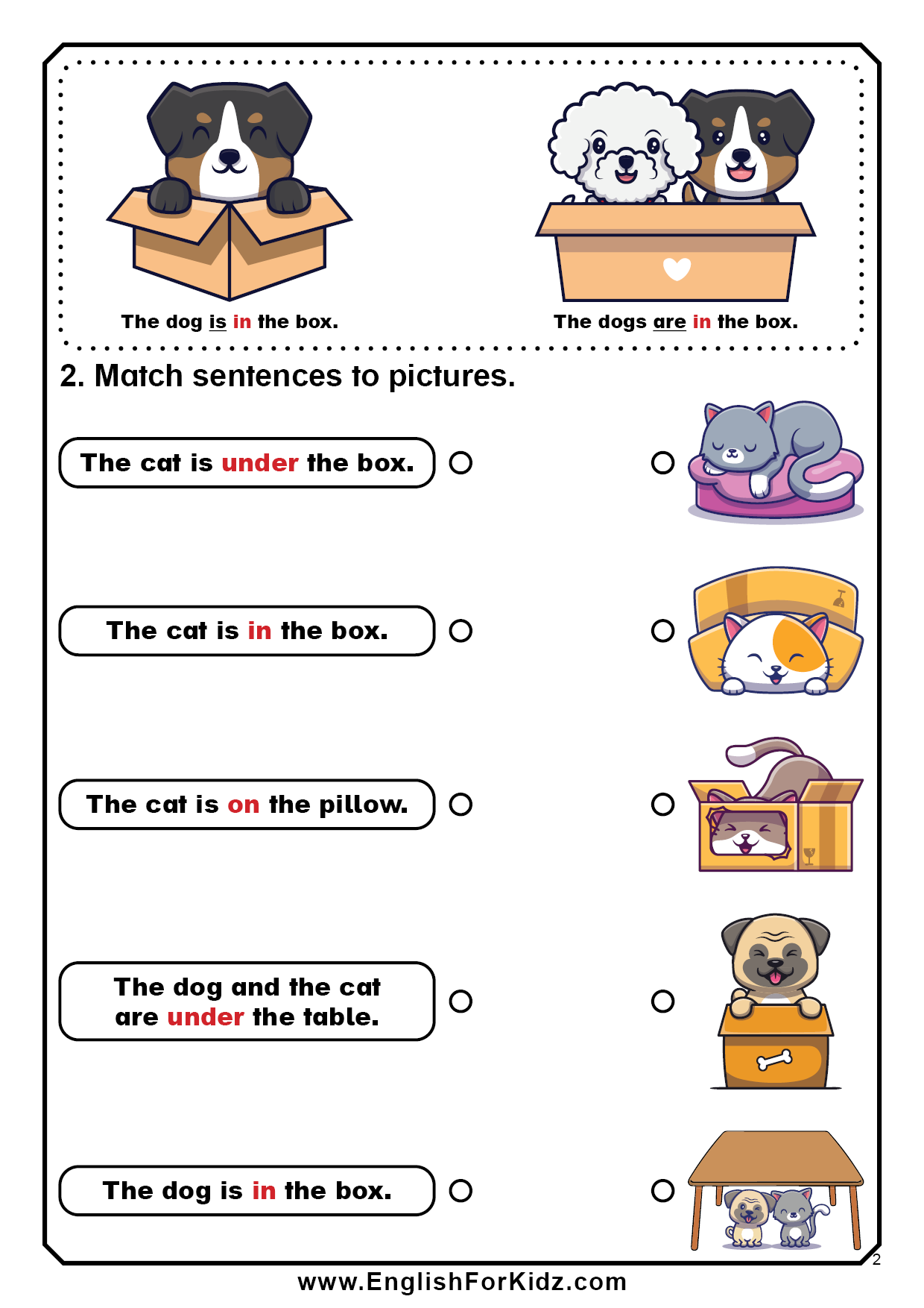 Preposition Worksheets For Kindergarten Kindergarten Worksheets