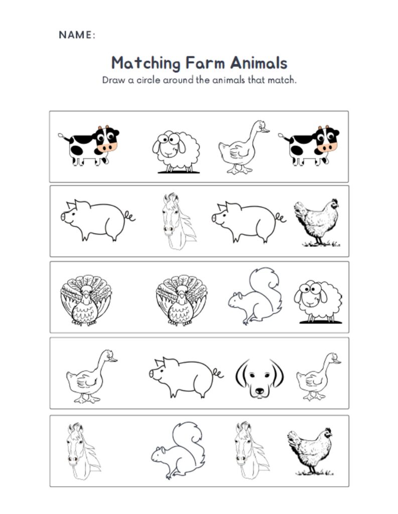 Farm Animals Worksheets Kindergarten Kindergarten Worksheets