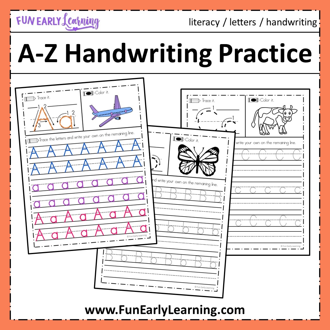 Handwriting Worksheets For Kindergarten Free Printable Kindergarten