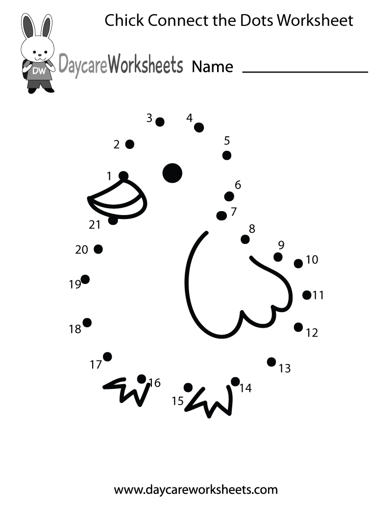 Connect The Dots Worksheets For Kindergarten - Kindergarten Worksheets