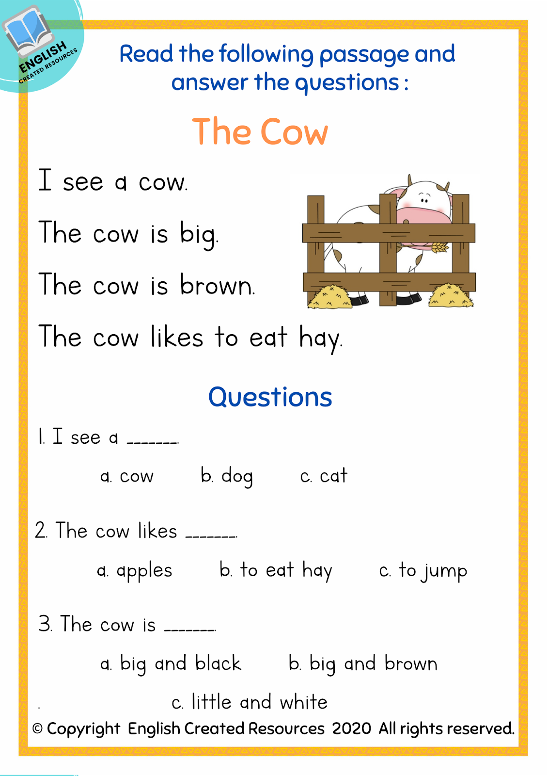 Reading Comprehension Worksheets Kindergarten - Kindergarten Worksheets